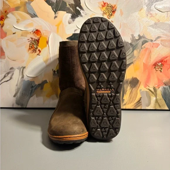 Merrell Women's Dark Brown Winter Boots - Picture 3 of 11